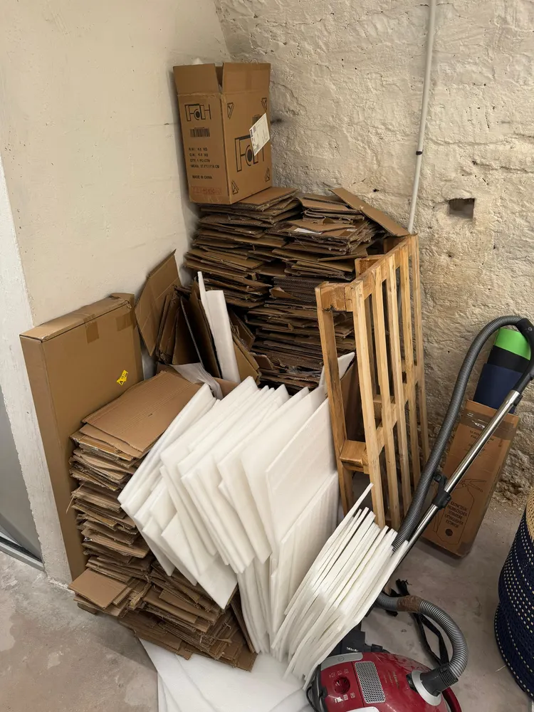 Évacuation de cartons et palettes pour un professionnel